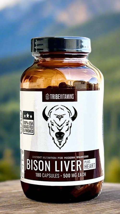 100% Grass-Fed Bison Liver (with Heart Added)